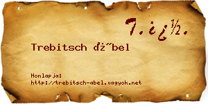 Trebitsch Ábel névjegykártya